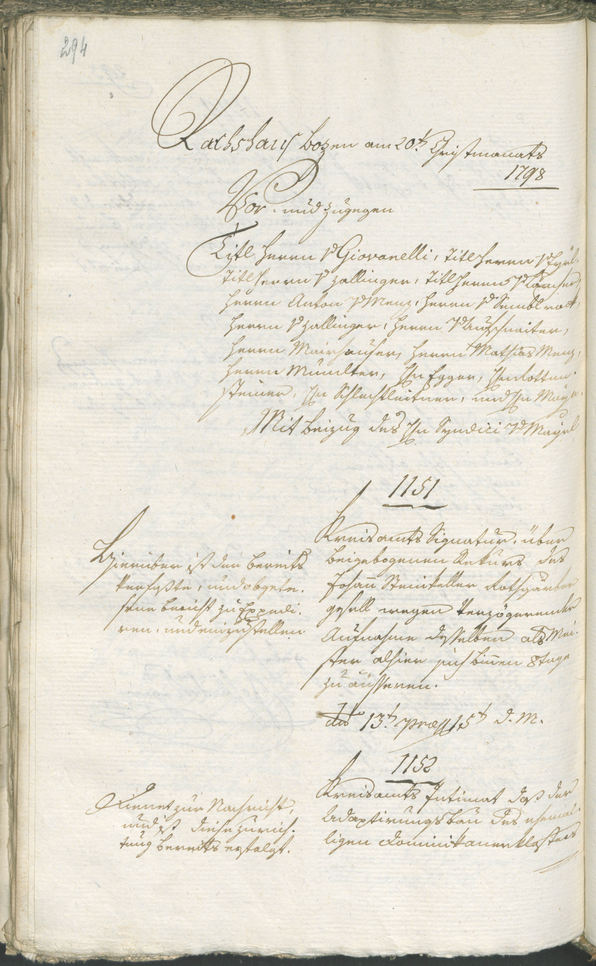 Civic Archives of Bozen-Bolzano - BOhisto Ratsprotokoll 1798 