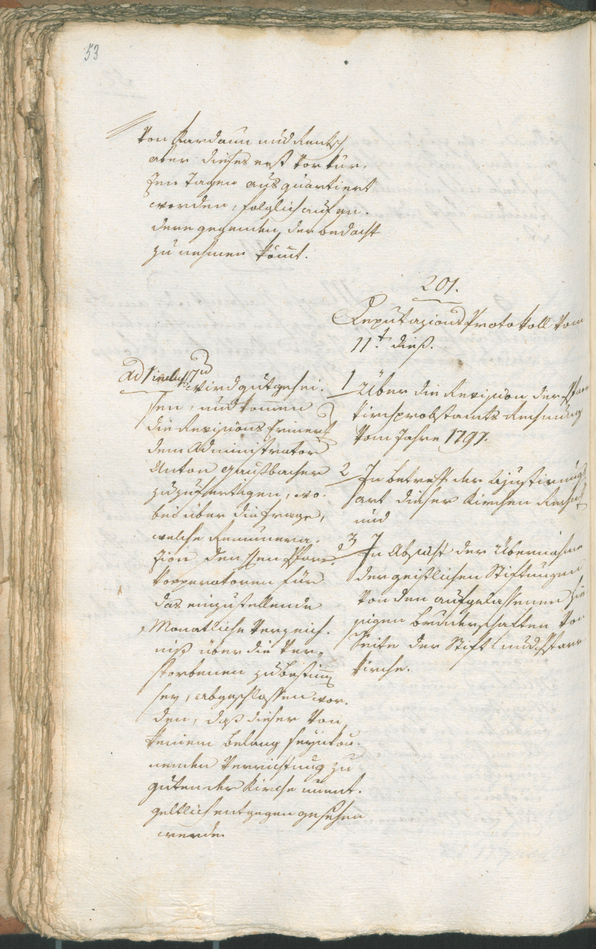 Civic Archives of Bozen-Bolzano - BOhisto Ratsprotokoll 1799 