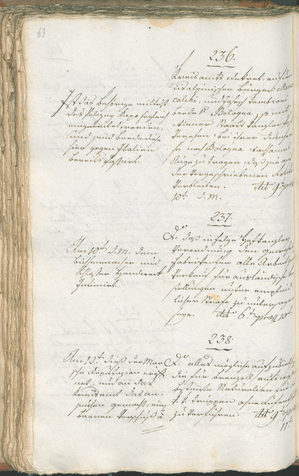 Civic Archives of Bozen-Bolzano - BOhisto Ratsprotokoll 1799 