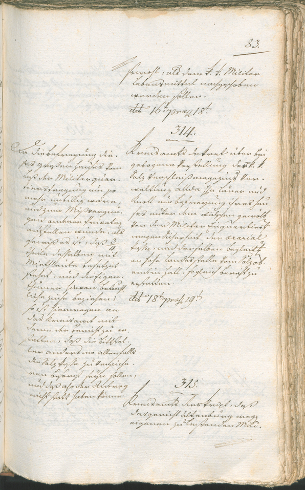 Civic Archives of Bozen-Bolzano - BOhisto Ratsprotokoll 1799 