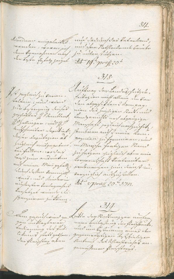 Stadtarchiv Bozen - BOhisto Ratsprotokoll 1799 