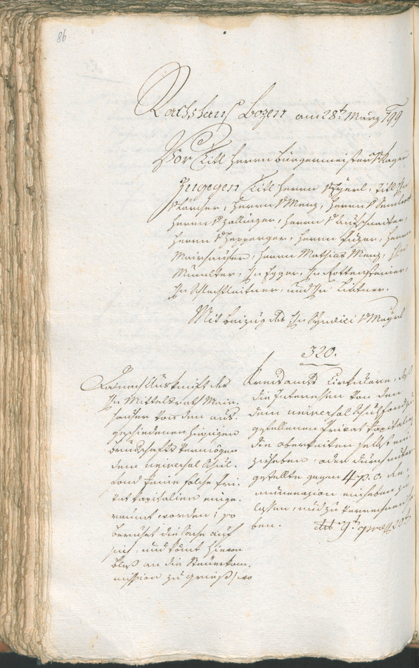 Civic Archives of Bozen-Bolzano - BOhisto Ratsprotokoll 1799 