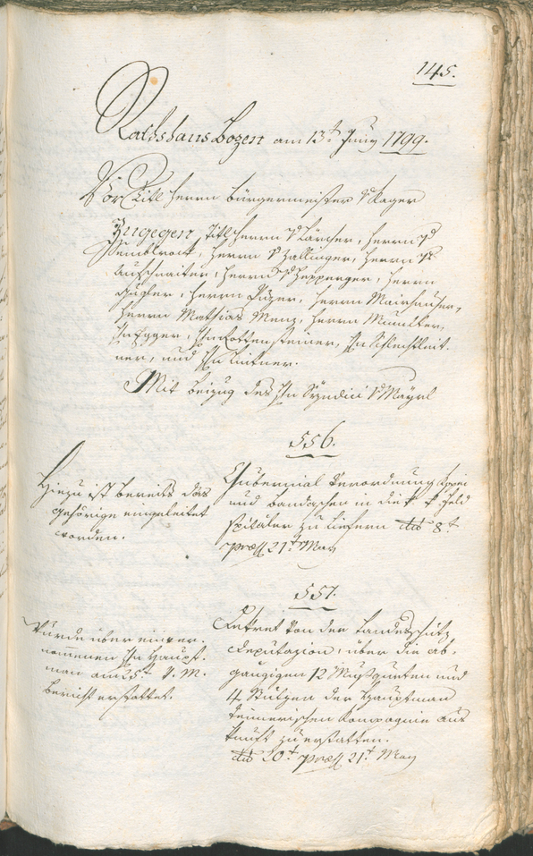 Civic Archives of Bozen-Bolzano - BOhisto Ratsprotokoll 1799 