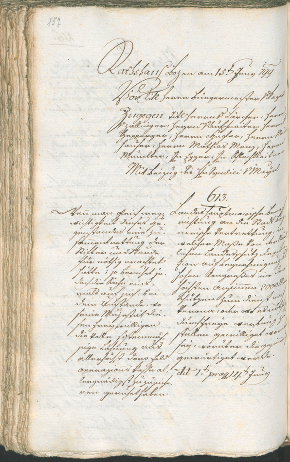 Civic Archives of Bozen-Bolzano - BOhisto Ratsprotokoll 1799 