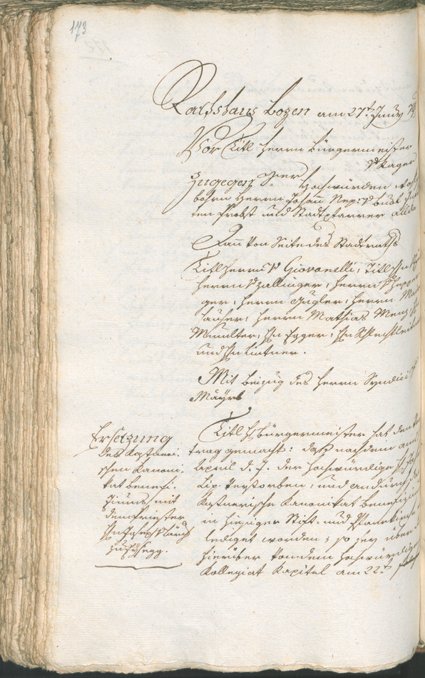 Civic Archives of Bozen-Bolzano - BOhisto Ratsprotokoll 1799 