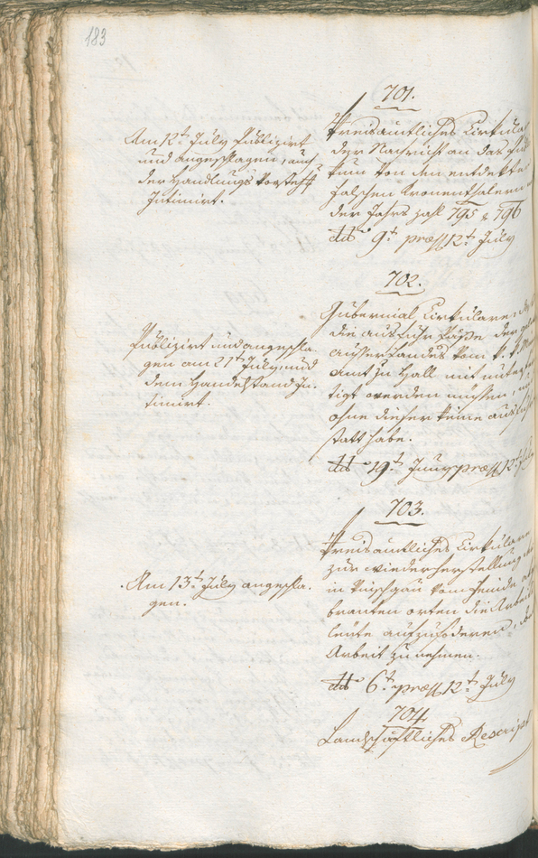 Civic Archives of Bozen-Bolzano - BOhisto Ratsprotokoll 1799 