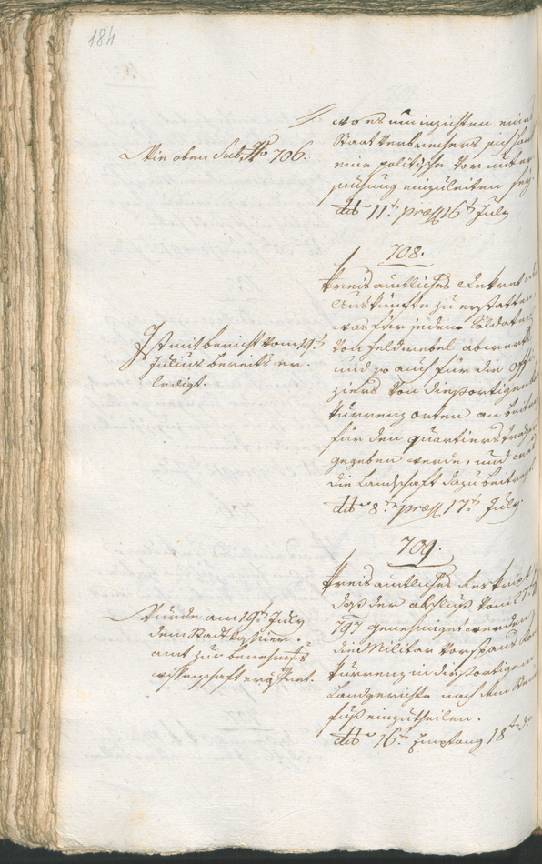 Civic Archives of Bozen-Bolzano - BOhisto Ratsprotokoll 1799 