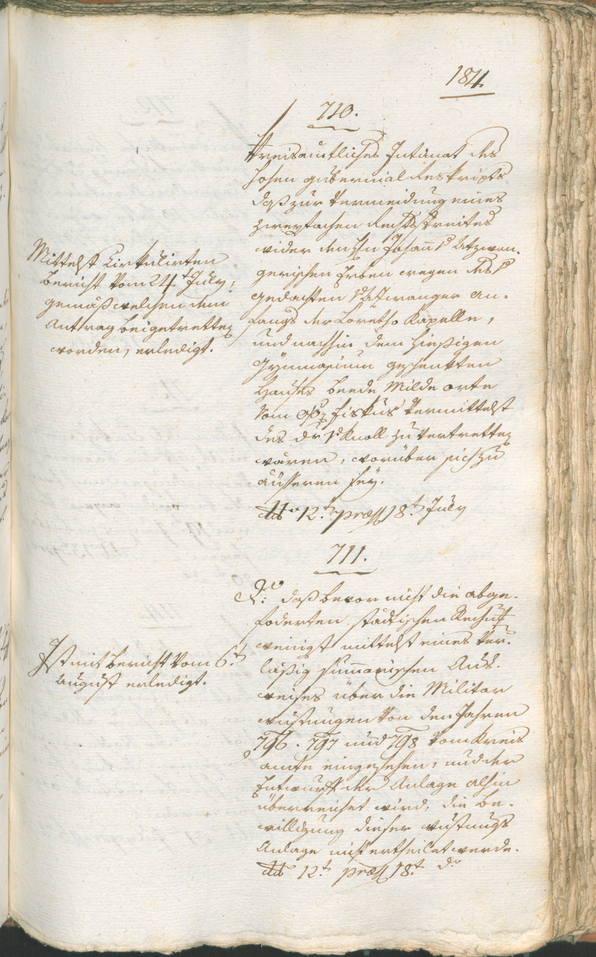 Civic Archives of Bozen-Bolzano - BOhisto Ratsprotokoll 1799 