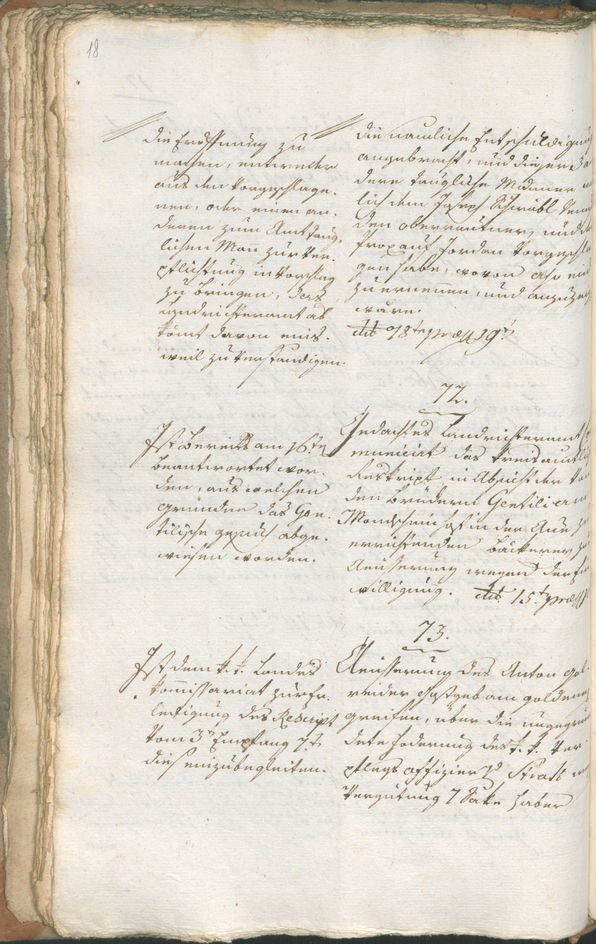 Civic Archives of Bozen-Bolzano - BOhisto Ratsprotokoll 1799 