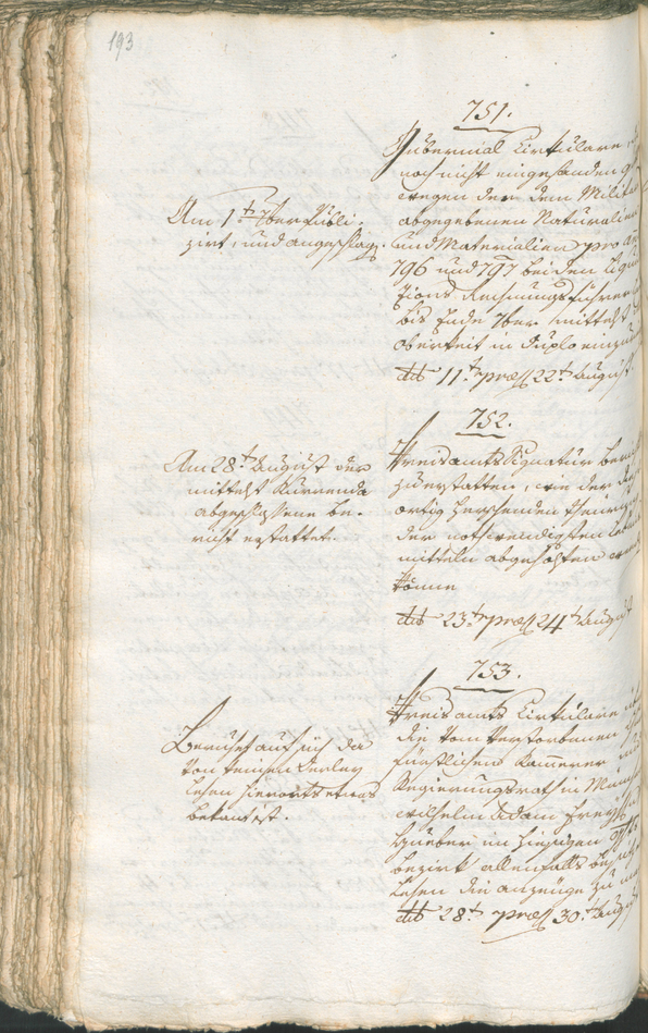 Civic Archives of Bozen-Bolzano - BOhisto Ratsprotokoll 1799 