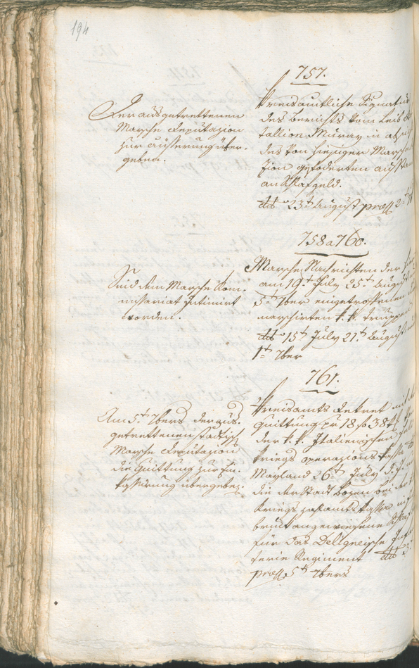 Civic Archives of Bozen-Bolzano - BOhisto Ratsprotokoll 1799 