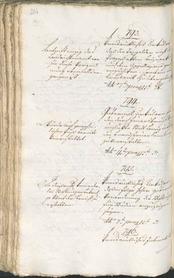 Civic Archives of Bozen-Bolzano - BOhisto Ratsprotokoll 1799 