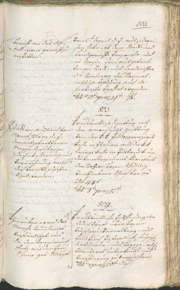 Civic Archives of Bozen-Bolzano - BOhisto Ratsprotokoll 1799 