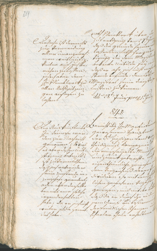 Civic Archives of Bozen-Bolzano - BOhisto Ratsprotokoll 1799 