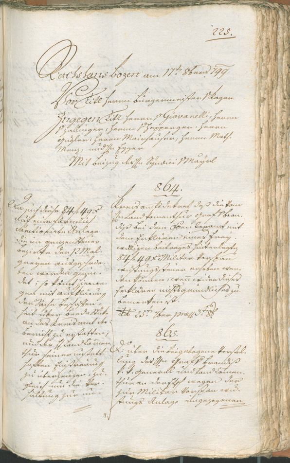 Civic Archives of Bozen-Bolzano - BOhisto Ratsprotokoll 1799 