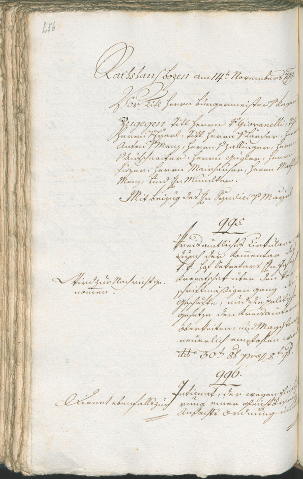 Civic Archives of Bozen-Bolzano - BOhisto Ratsprotokoll 1799 