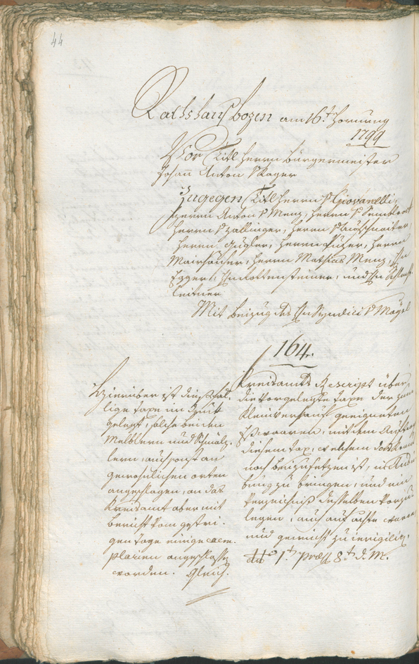 Civic Archives of Bozen-Bolzano - BOhisto Ratsprotokoll 1799 