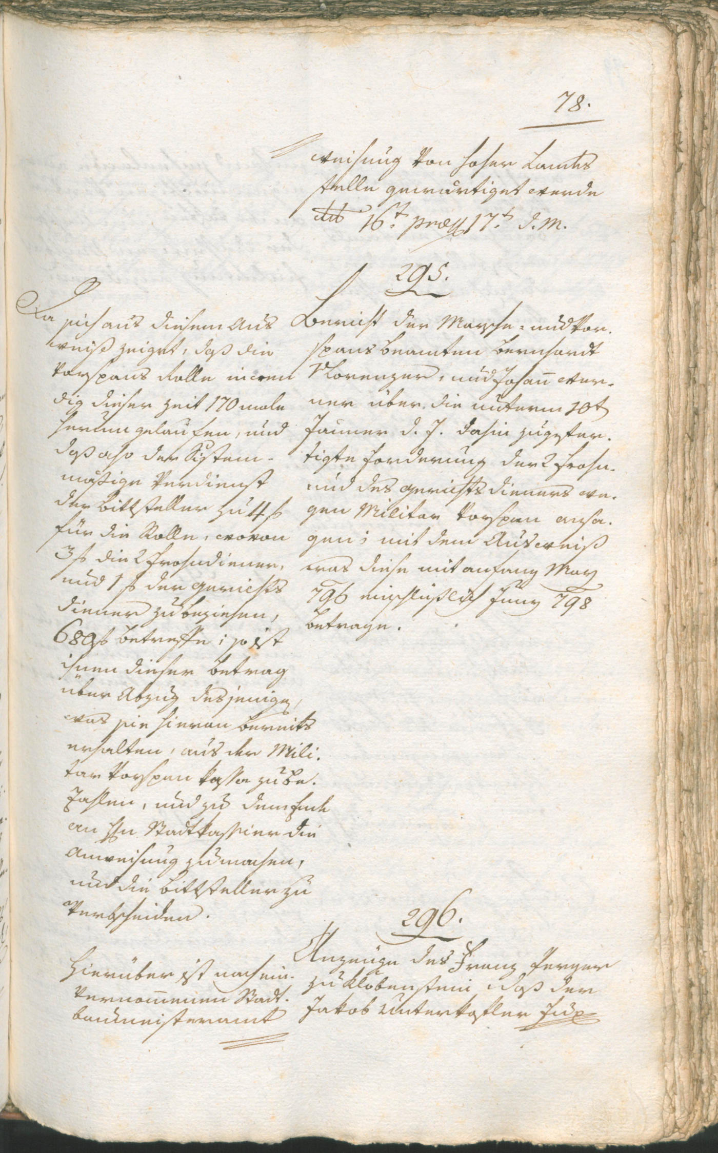 Civic Archives of Bozen-Bolzano - BOhisto Ratsprotokoll 1799 