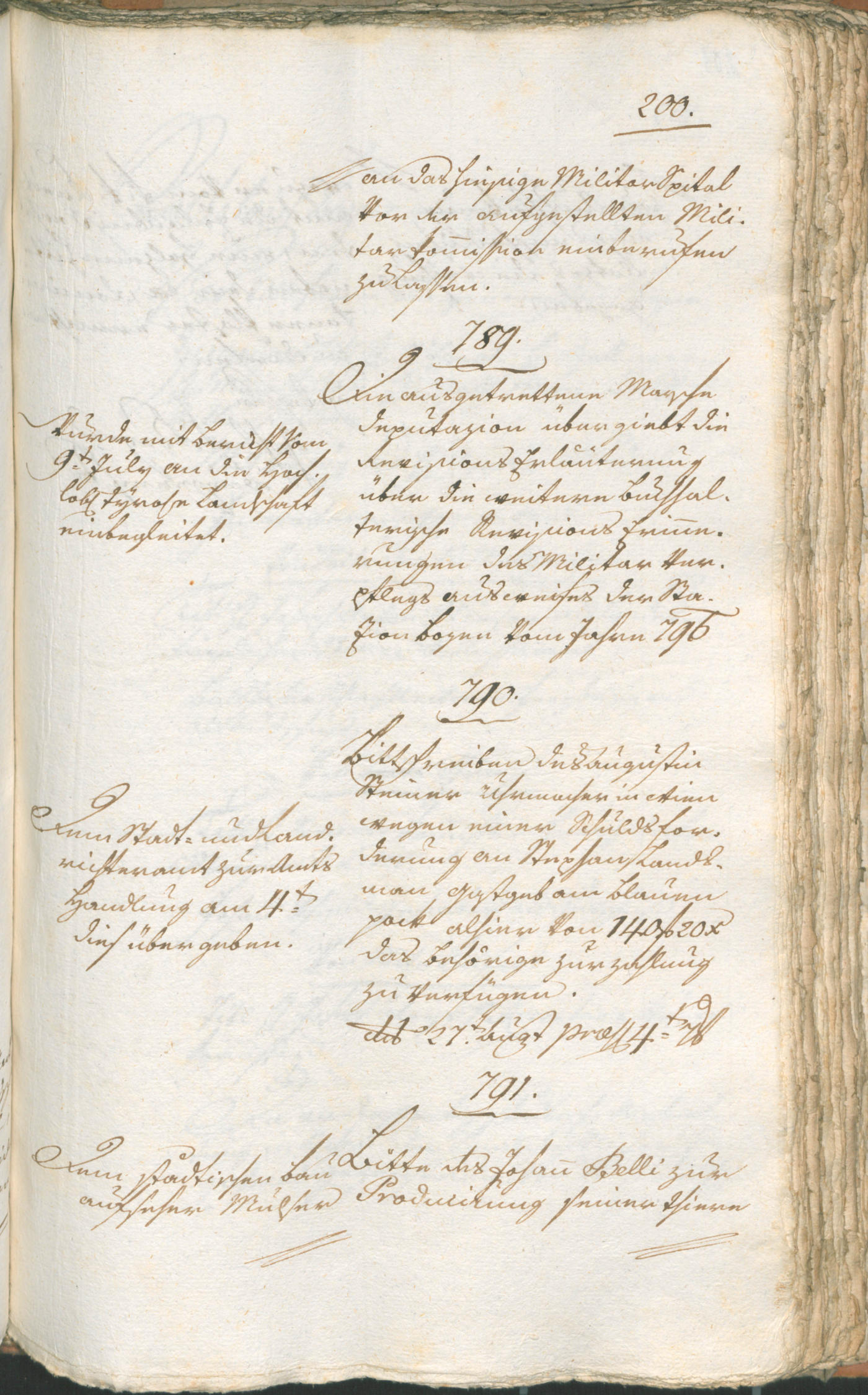 Civic Archives of Bozen-Bolzano - BOhisto Ratsprotokoll 1799 