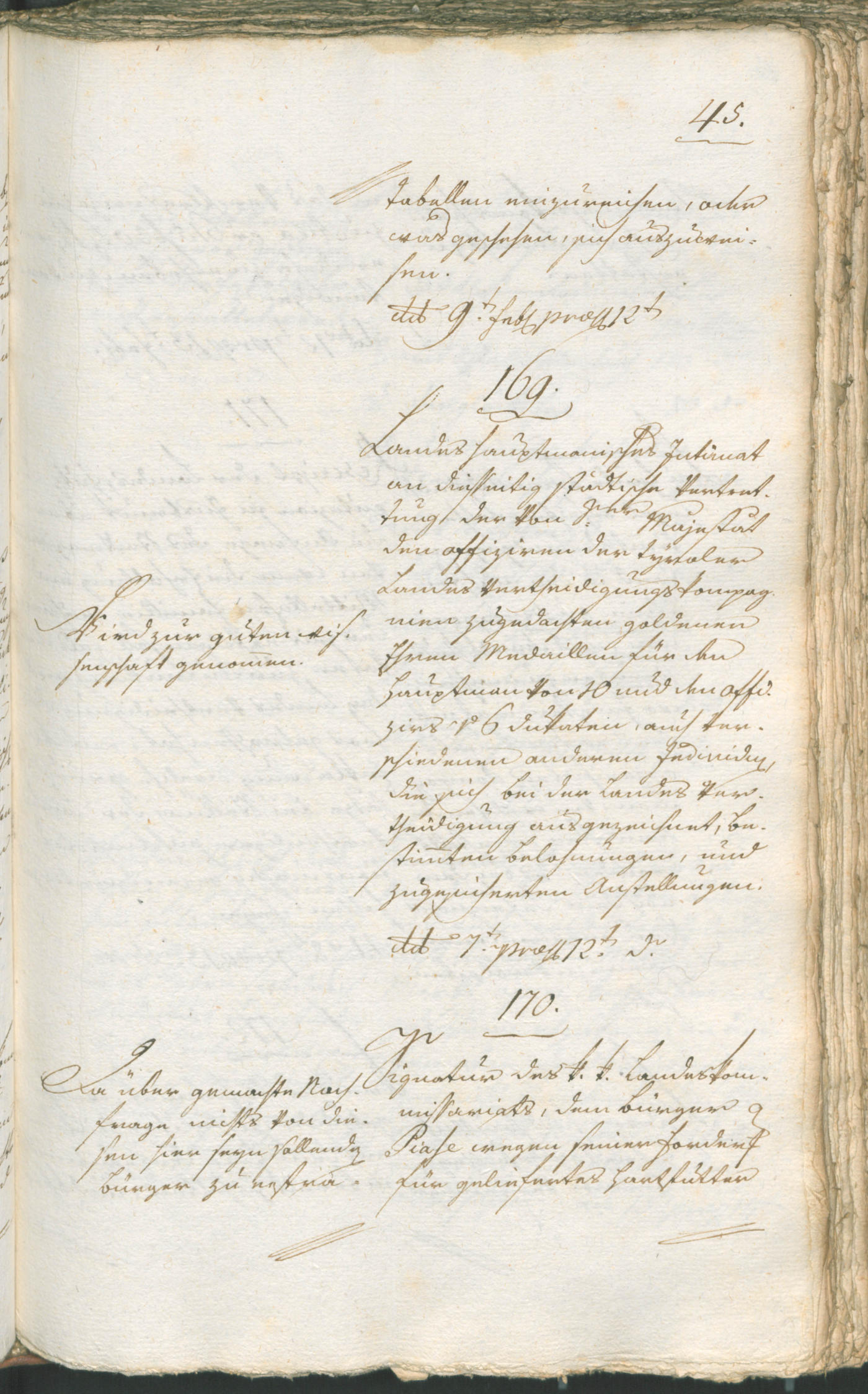 Stadtarchiv Bozen - BOhisto Ratsprotokoll 1799 