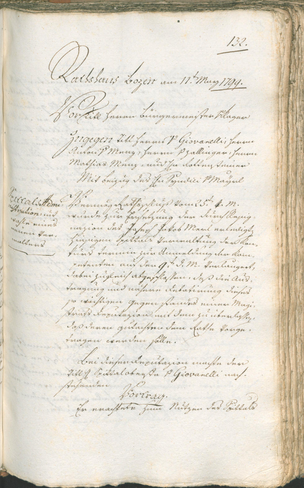 Civic Archives of Bozen-Bolzano - BOhisto Ratsprotokoll 1799 