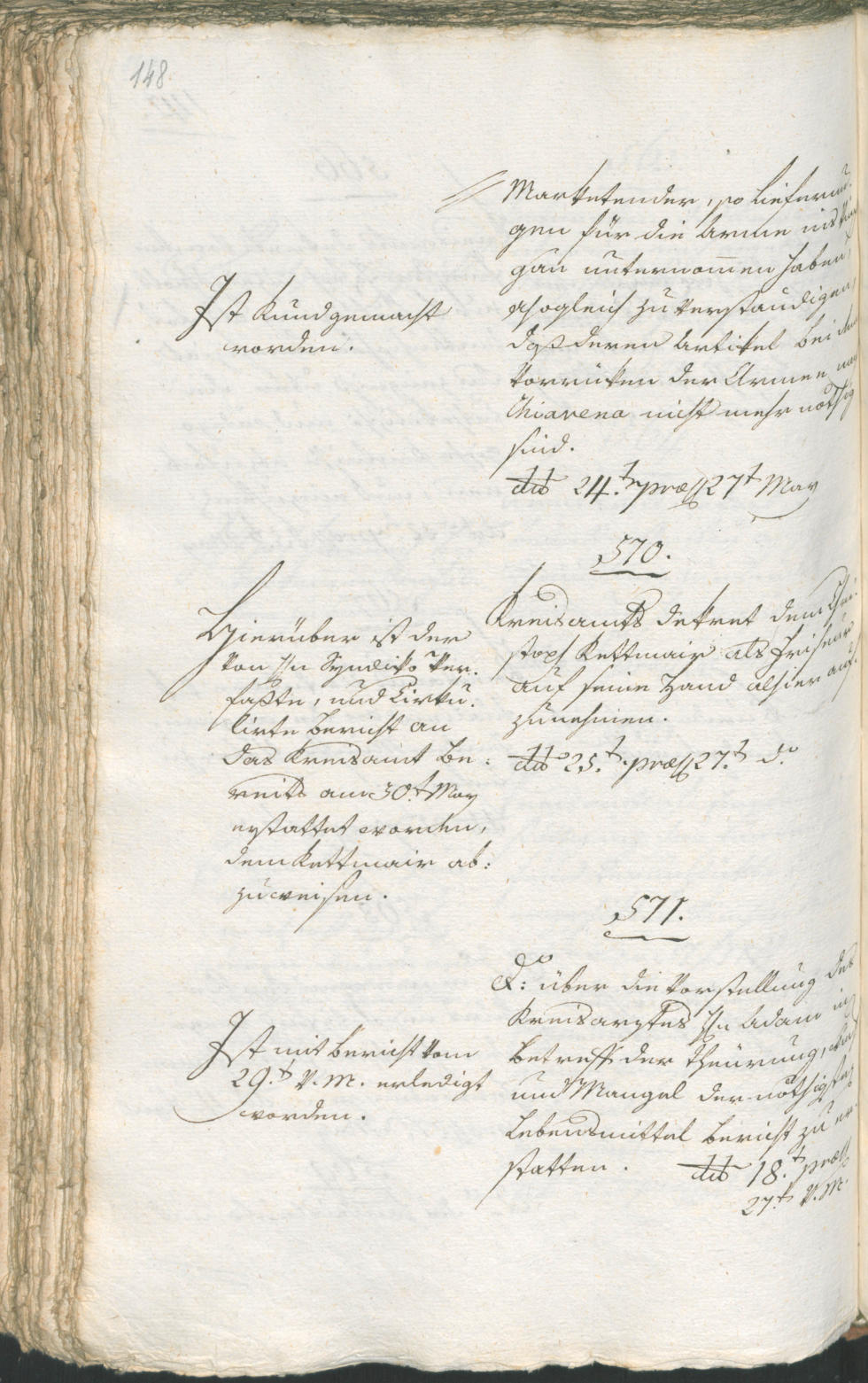 Stadtarchiv Bozen - BOhisto Ratsprotokoll 1799 