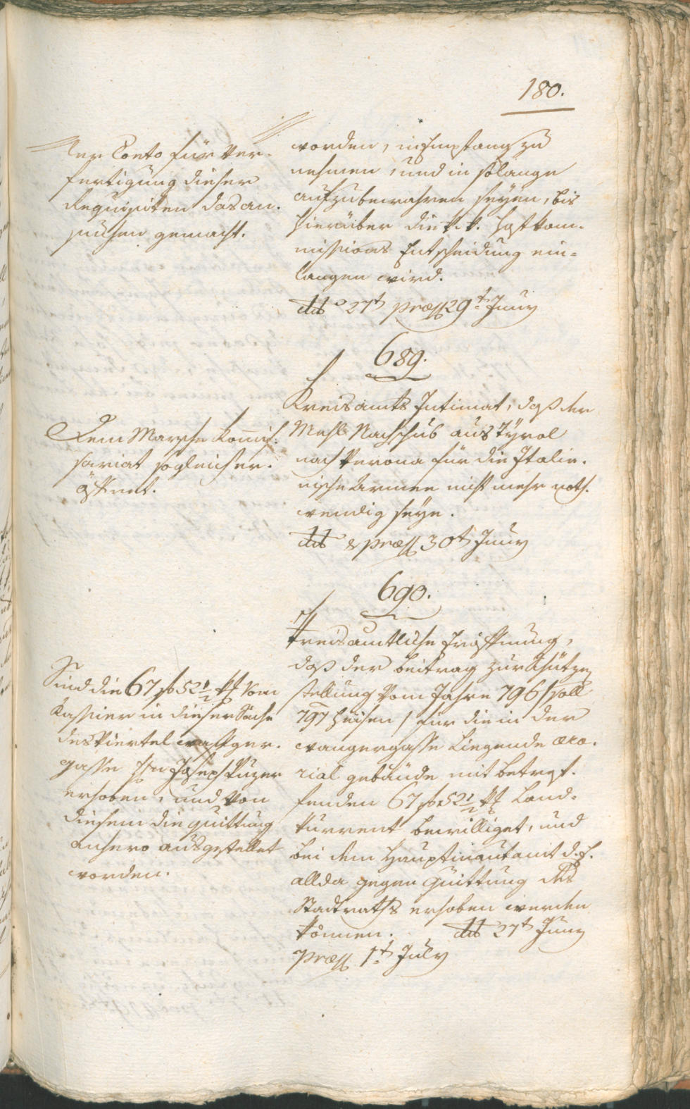 Civic Archives of Bozen-Bolzano - BOhisto Ratsprotokoll 1799 
