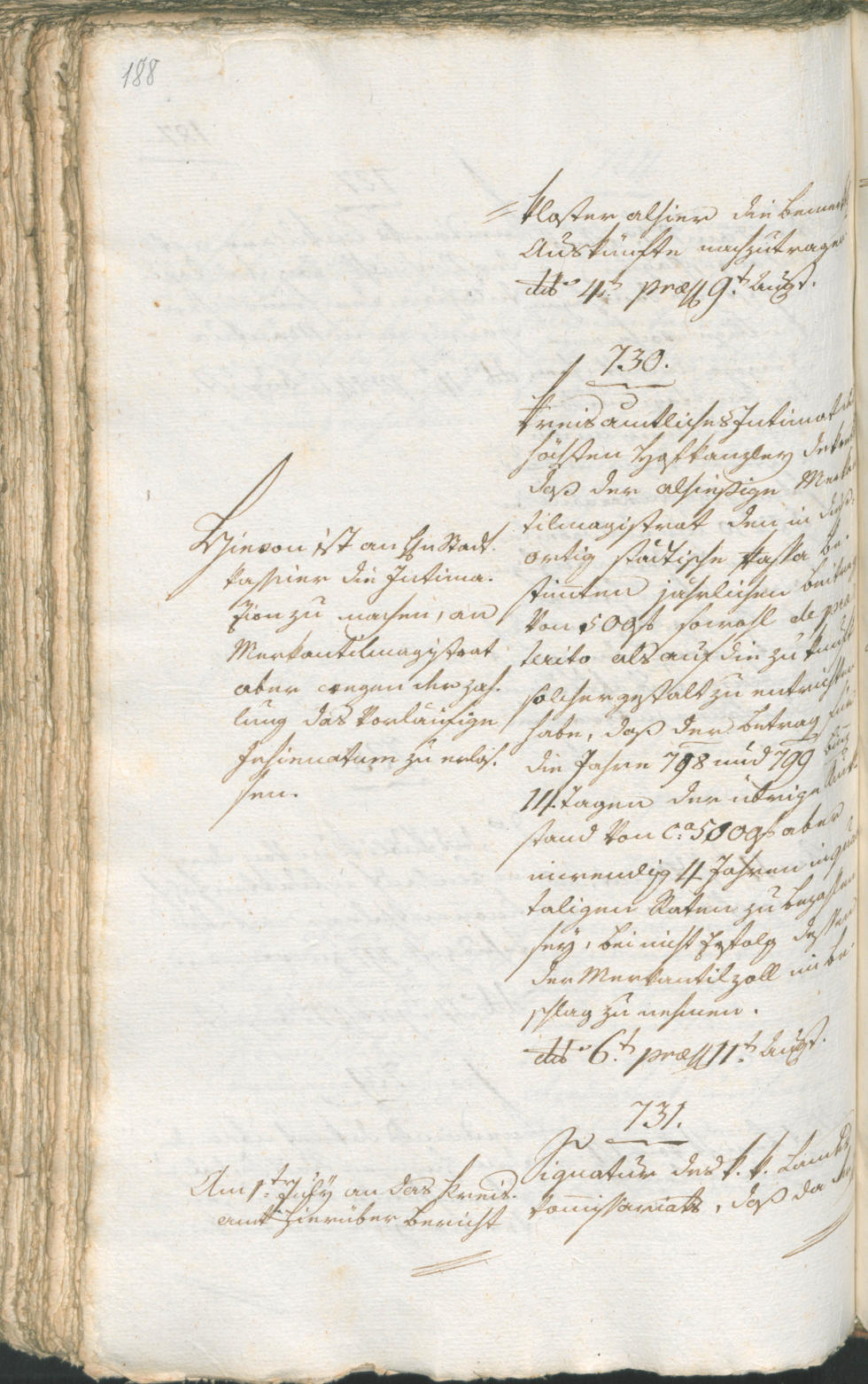 Civic Archives of Bozen-Bolzano - BOhisto Ratsprotokoll 1799 
