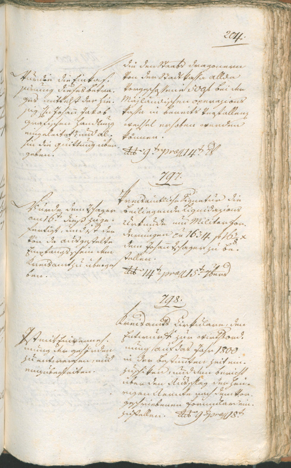 Civic Archives of Bozen-Bolzano - BOhisto Ratsprotokoll 1799 