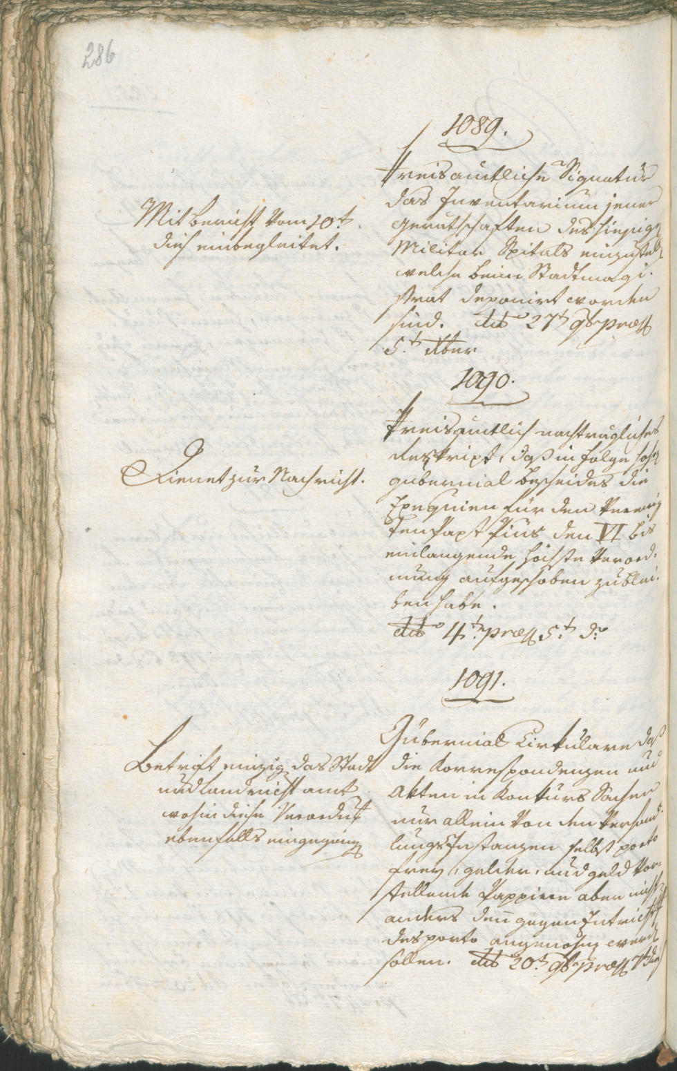 Stadtarchiv Bozen - BOhisto Ratsprotokoll 1799 