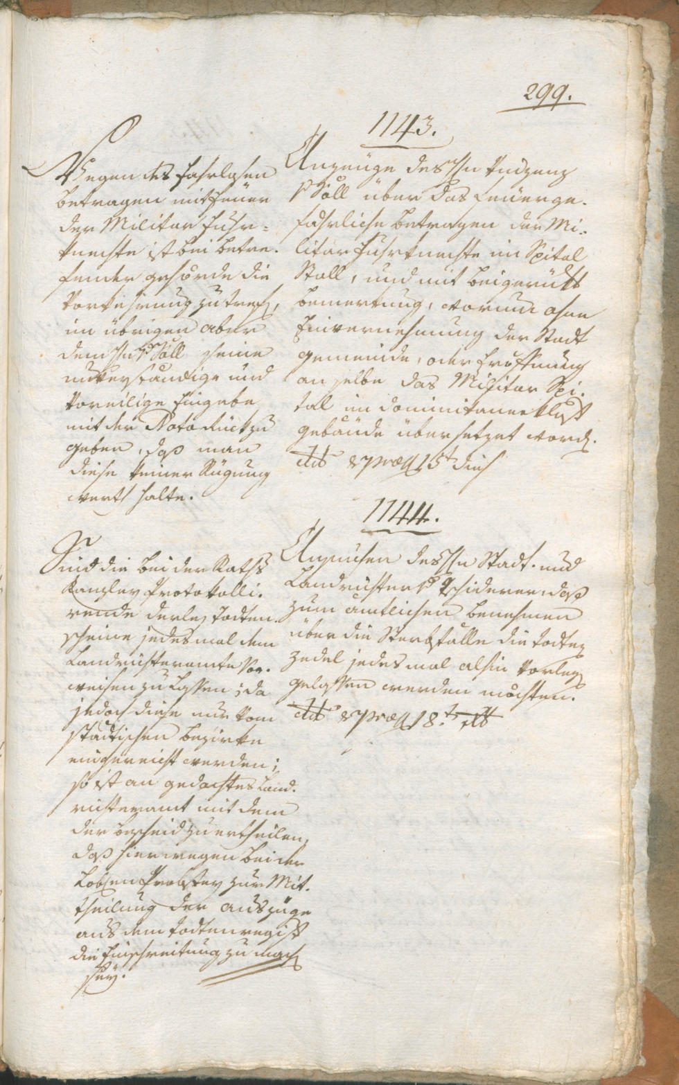Stadtarchiv Bozen - BOhisto Ratsprotokoll 1799 