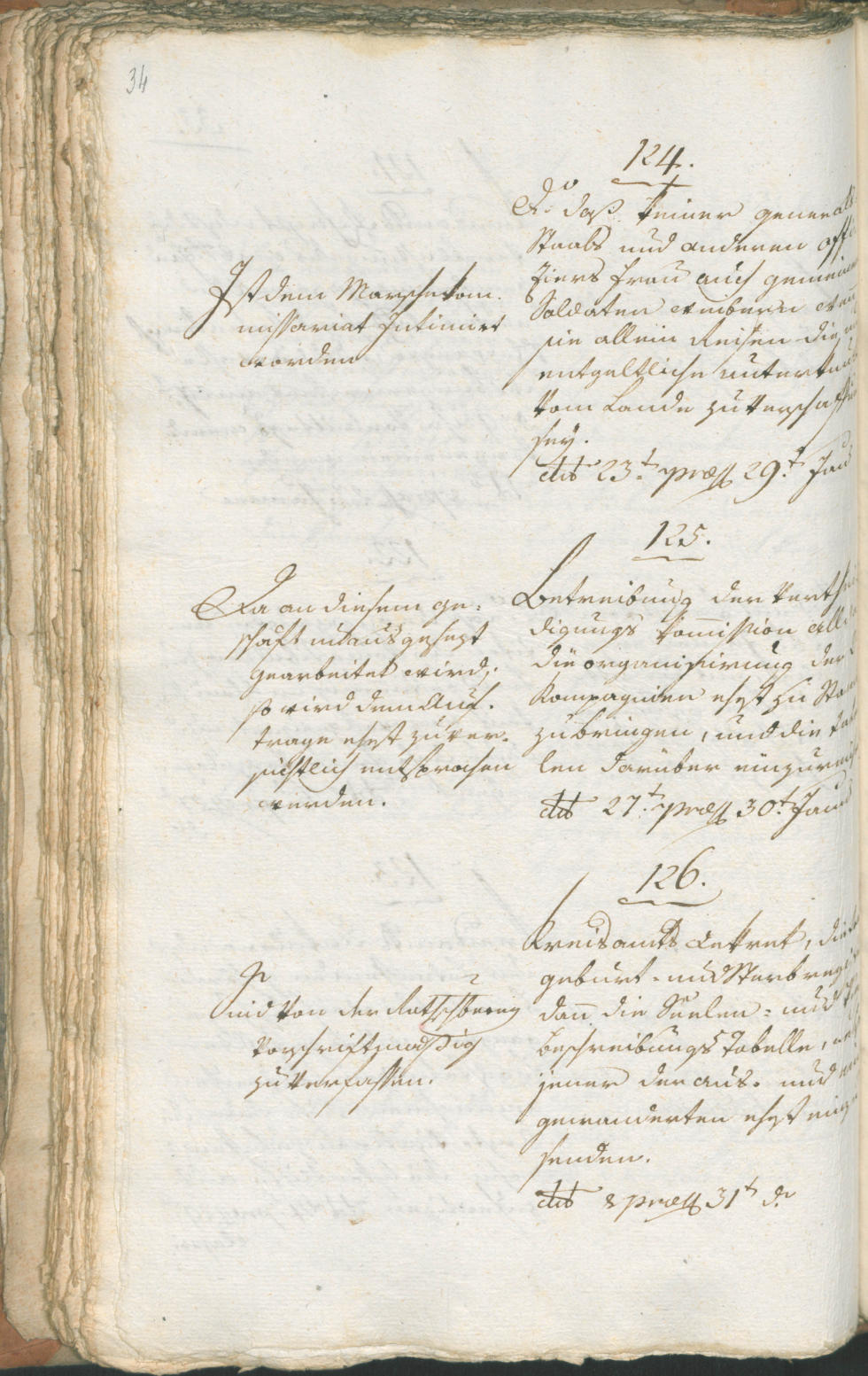 Stadtarchiv Bozen - BOhisto Ratsprotokoll 1799 