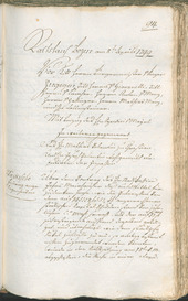 Civic Archives of Bozen-Bolzano - BOhisto Ratsprotokoll 1799 - 