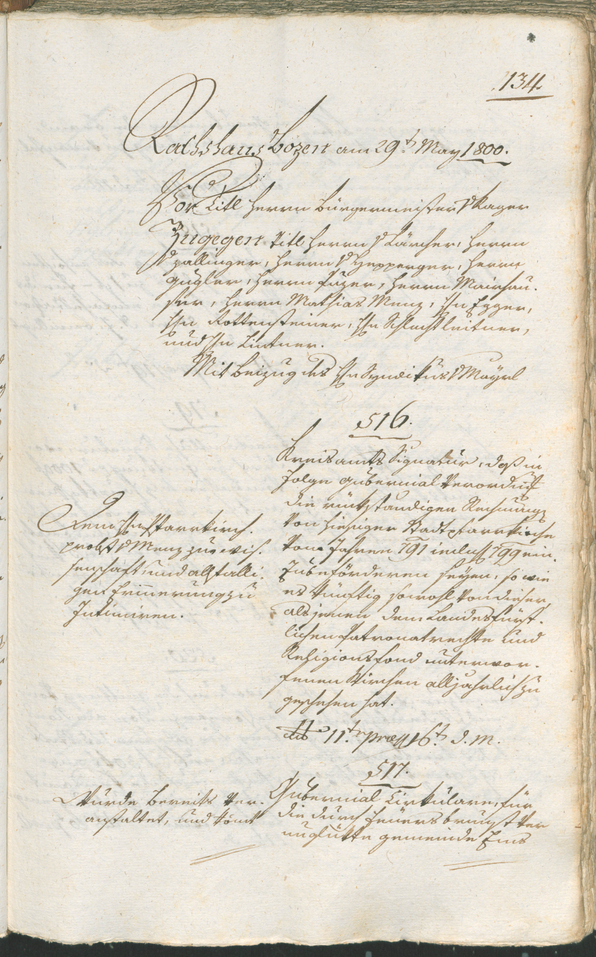 Civic Archives of Bozen-Bolzano - BOhisto Ratsprotokoll 1800 