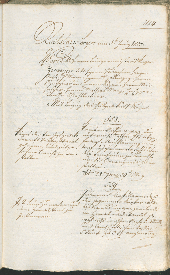 Civic Archives of Bozen-Bolzano - BOhisto Ratsprotokoll 1800 