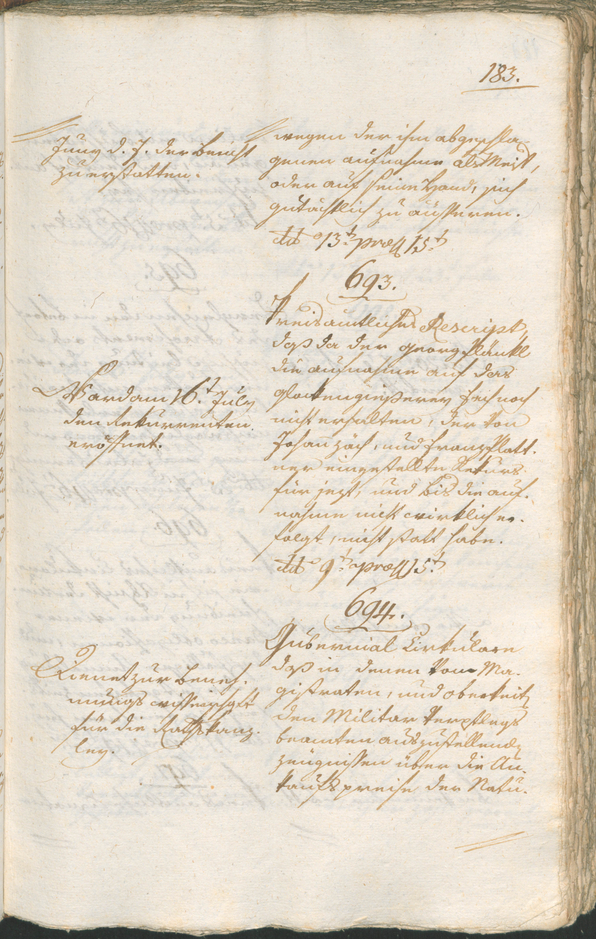 Civic Archives of Bozen-Bolzano - BOhisto Ratsprotokoll 1800 