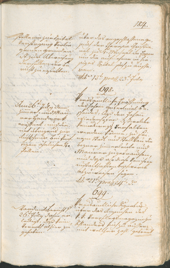 Civic Archives of Bozen-Bolzano - BOhisto Ratsprotokoll 1800 