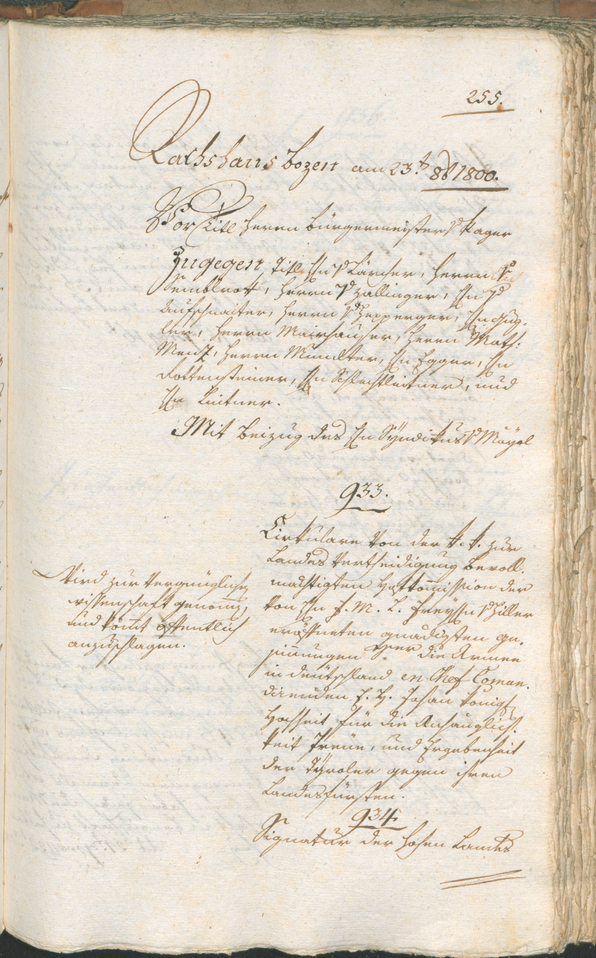 Civic Archives of Bozen-Bolzano - BOhisto Ratsprotokoll 1800 