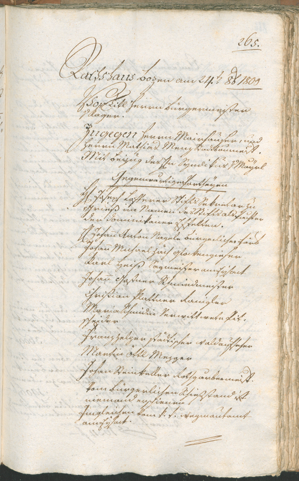 Civic Archives of Bozen-Bolzano - BOhisto Ratsprotokoll 1800 