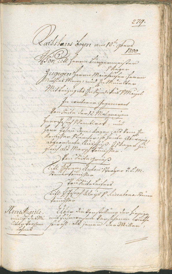 Civic Archives of Bozen-Bolzano - BOhisto Ratsprotokoll 1800 