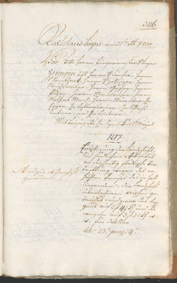 Civic Archives of Bozen-Bolzano - BOhisto Ratsprotokoll 1800 