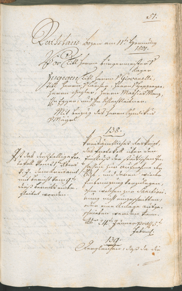 Civic Archives of Bozen-Bolzano - BOhisto Ratsprotokoll 1801 