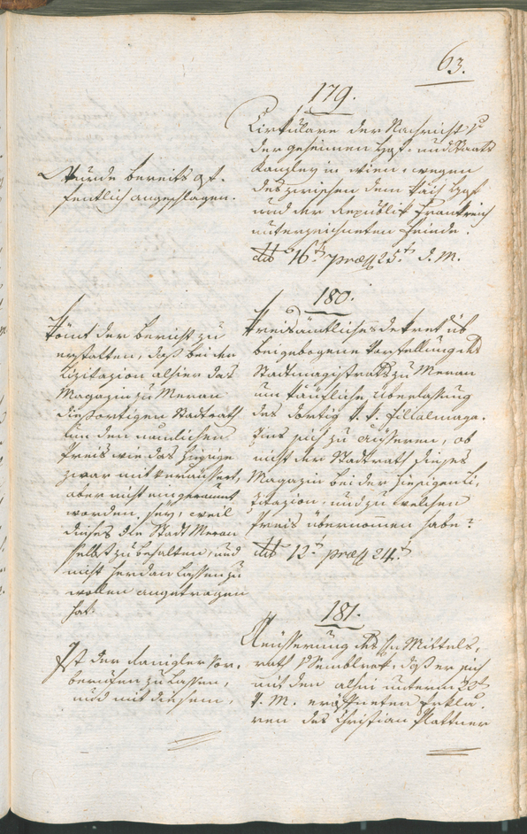 Stadtarchiv Bozen - BOhisto Ratsprotokoll 1801 