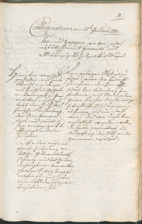 Civic Archives of Bozen-Bolzano - BOhisto Ratsprotokoll 1801 