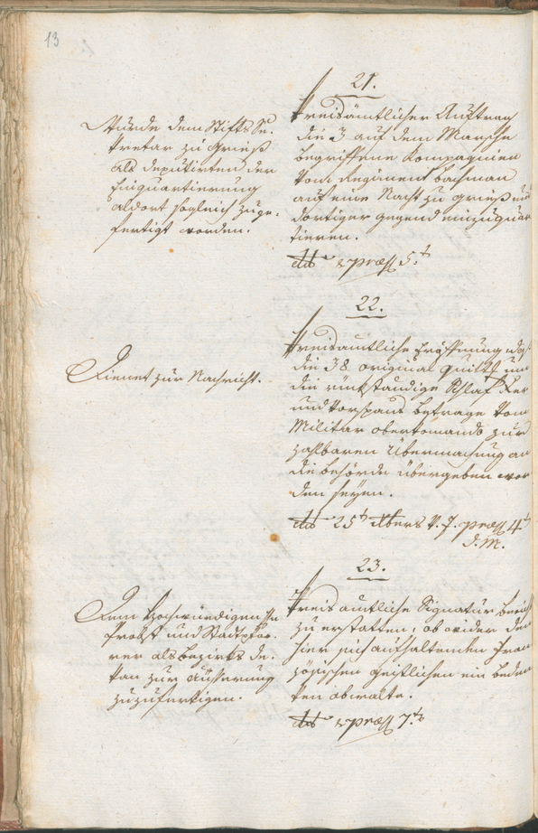 Civic Archives of Bozen-Bolzano - BOhisto Ratsprotokoll 1801 