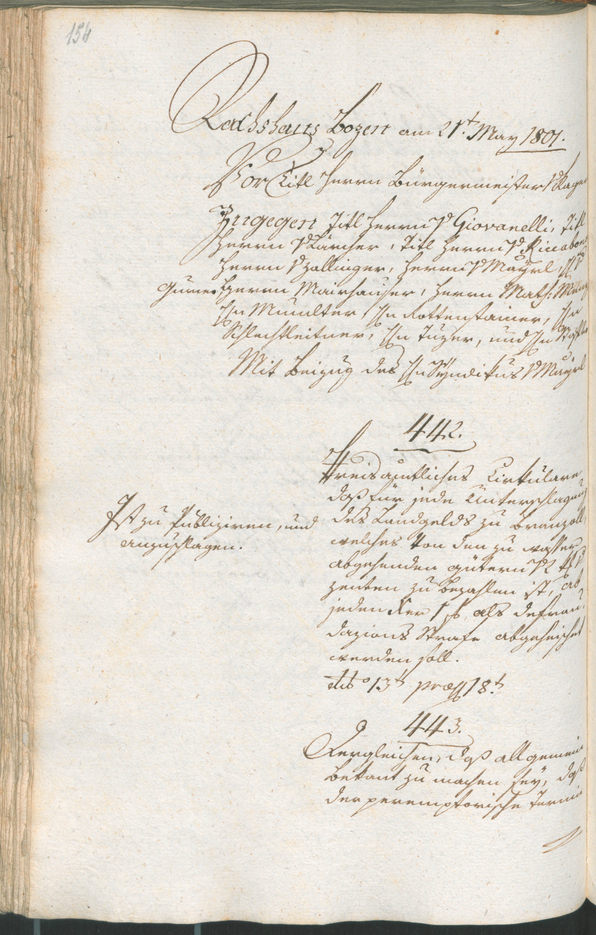 Civic Archives of Bozen-Bolzano - BOhisto Ratsprotokoll 1801 