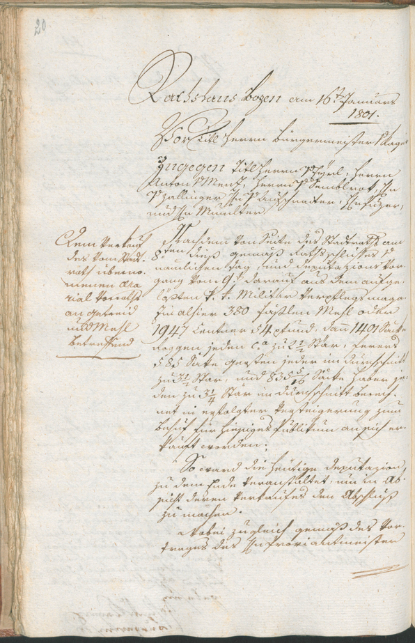 Civic Archives of Bozen-Bolzano - BOhisto Ratsprotokoll 1801 