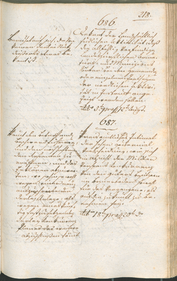 Civic Archives of Bozen-Bolzano - BOhisto Ratsprotokoll 1801 