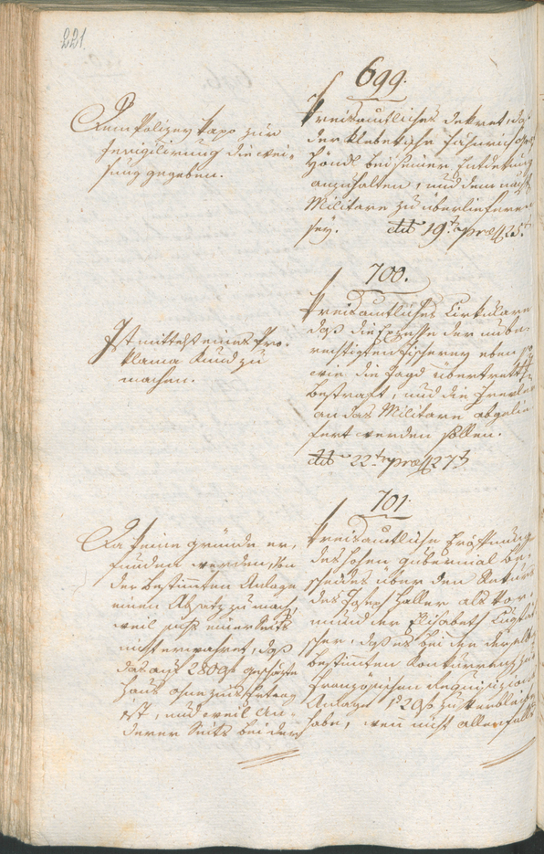 Civic Archives of Bozen-Bolzano - BOhisto Ratsprotokoll 1801 