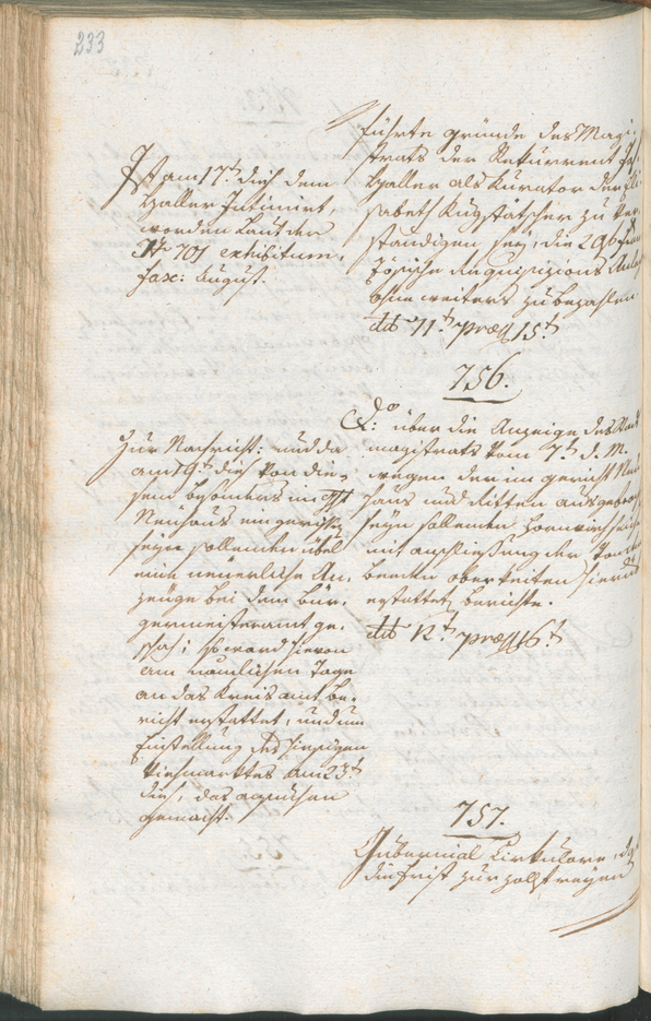 Civic Archives of Bozen-Bolzano - BOhisto Ratsprotokoll 1801 